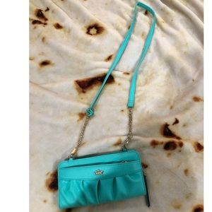 Teal Juicy Couture mini crossbody bag